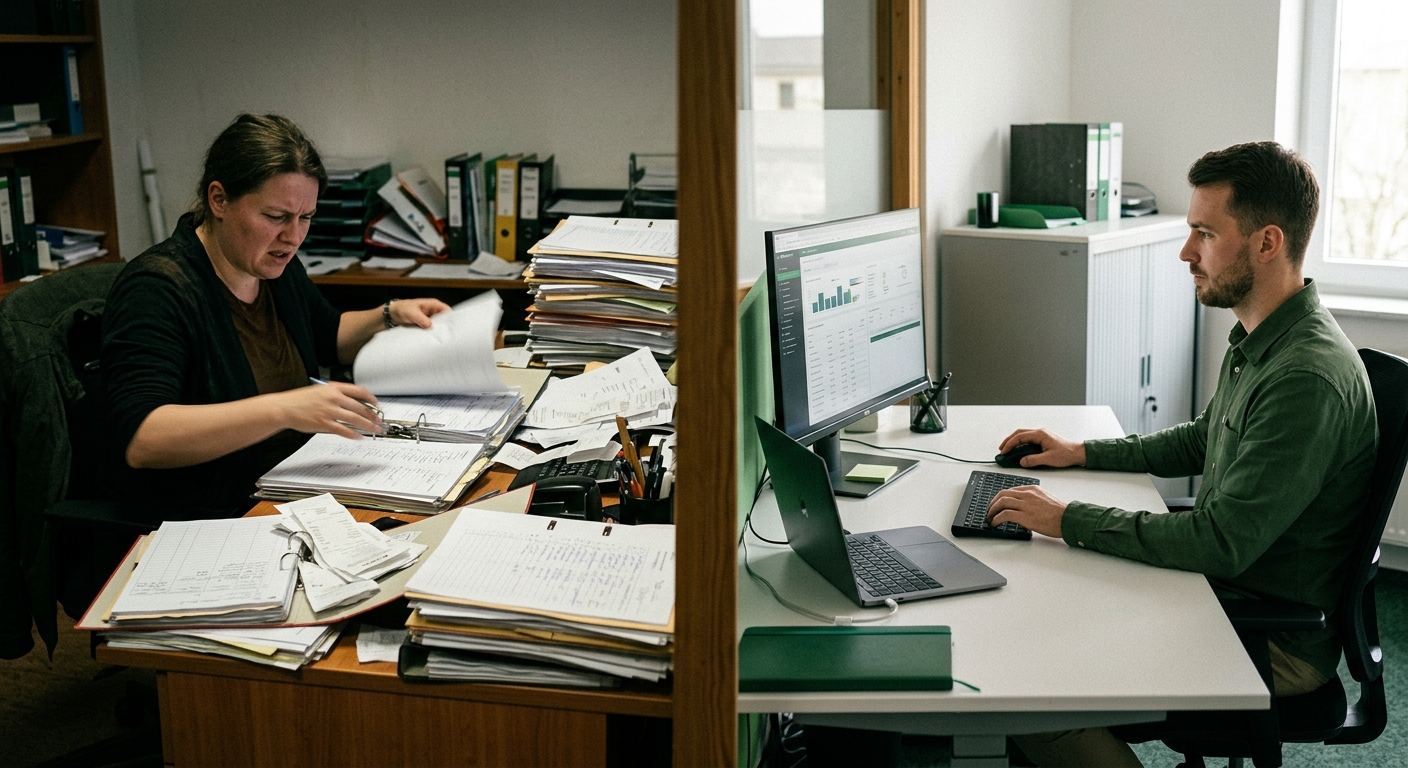 Comparatif : Gestion manuelle à risque VS Pilotage centralisé